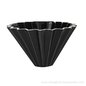 REDA Origami barista filter cup ceramic coffee dripper